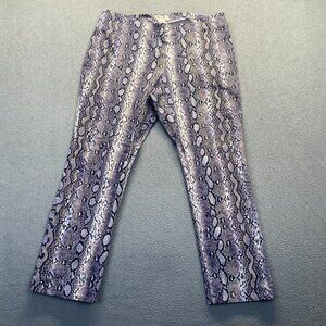 Michael Kors Women's snake animal print pants Size 16,Zipper,Stretch
